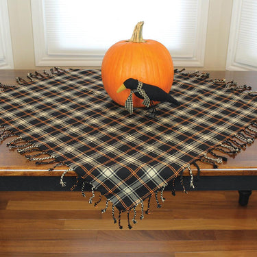 Primitive Fall Plaid Table Square SQ840004 - The Fox Decor